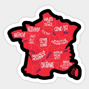 France Map Sticker